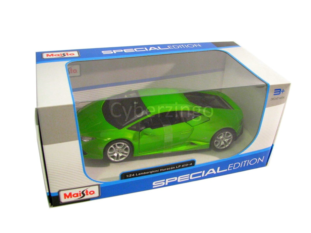 Lamborghini Huracan LP 610-4 Green Maisto 1:24 Diecast Model Car