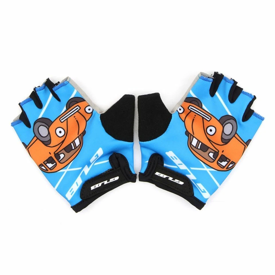 Half Finger Children Cycling Gloves Sports Bicycle Bike Gloves Kids Boys Girls - Image 4 of 4