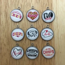 KC Chiefs Charms, Jewelry Making Charms