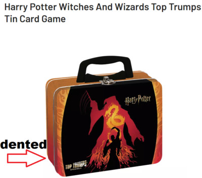 DENT IN DOSE - Top Trumps Harry Potter Hexen Zauberer Kartenspiel Leuchten im Dunkeln Geschenk
