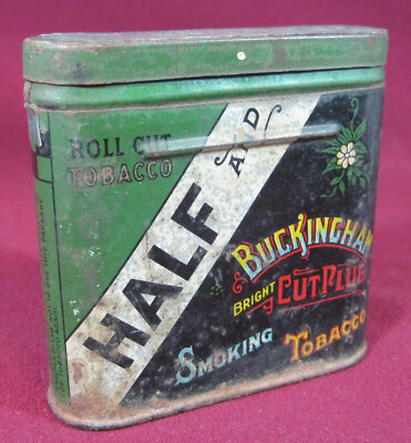 Buckingham Half and Half Bright Vut Plug Tobacco Tin, 1930's, SP1
