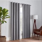 Blackout Single Curtain Grommet Panel Light Gray 52x84" Thermal Eclipse Rowland