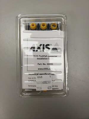 Axis IP66 Connector Kit, Spare RJ45 Connector Plug for Axis Q603X-E & P55XX-E.  