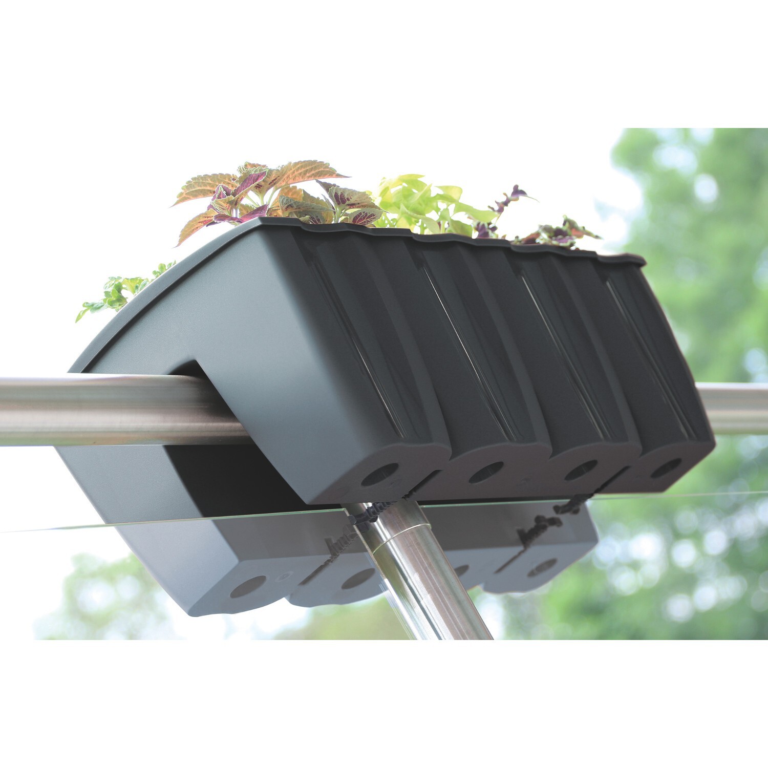 Jardinière de balcon Prosperplast anthracite 58cm - 2
