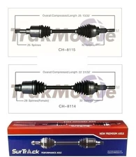 For Chrysler Sebring Dodge Avenger 2.4L L4 Set of Front CV Axle Shafts SurTrack