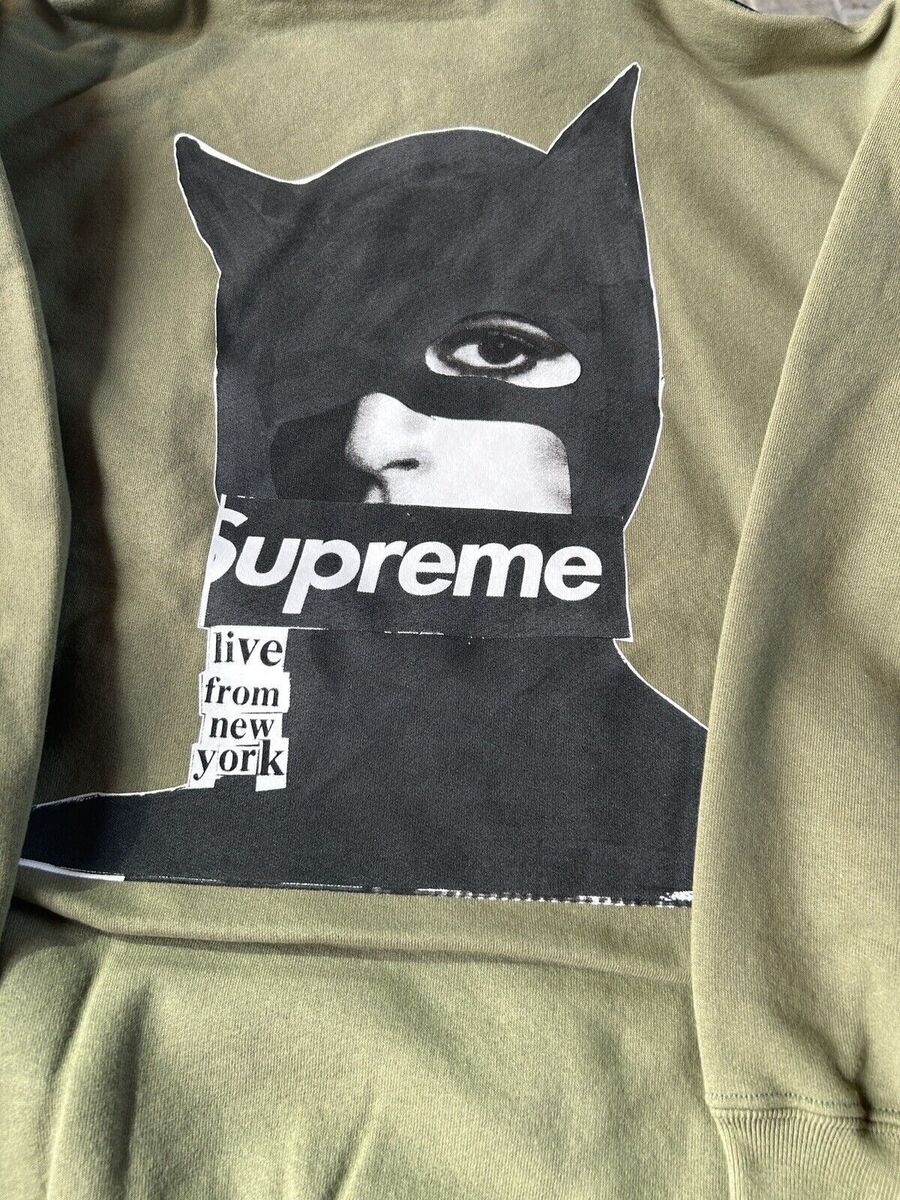 Supreme Catwomen hooded sweatshirt - Olive F/W 23 | eBay Supreme Catwomen hooded sweatshirt - Olive F/W 23 | eBay