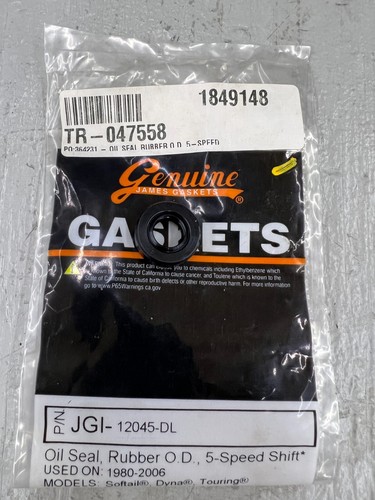 Genuine James Gaskets Dyna Softail ,Touring 5 Speed Shifter Shaft Oil Seal - Picture 5 of 9