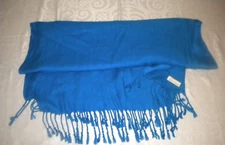 Pashmina Scarf Rayon Turquoise Teal Bluegreen COLLECTION EIGHTEEN Box16