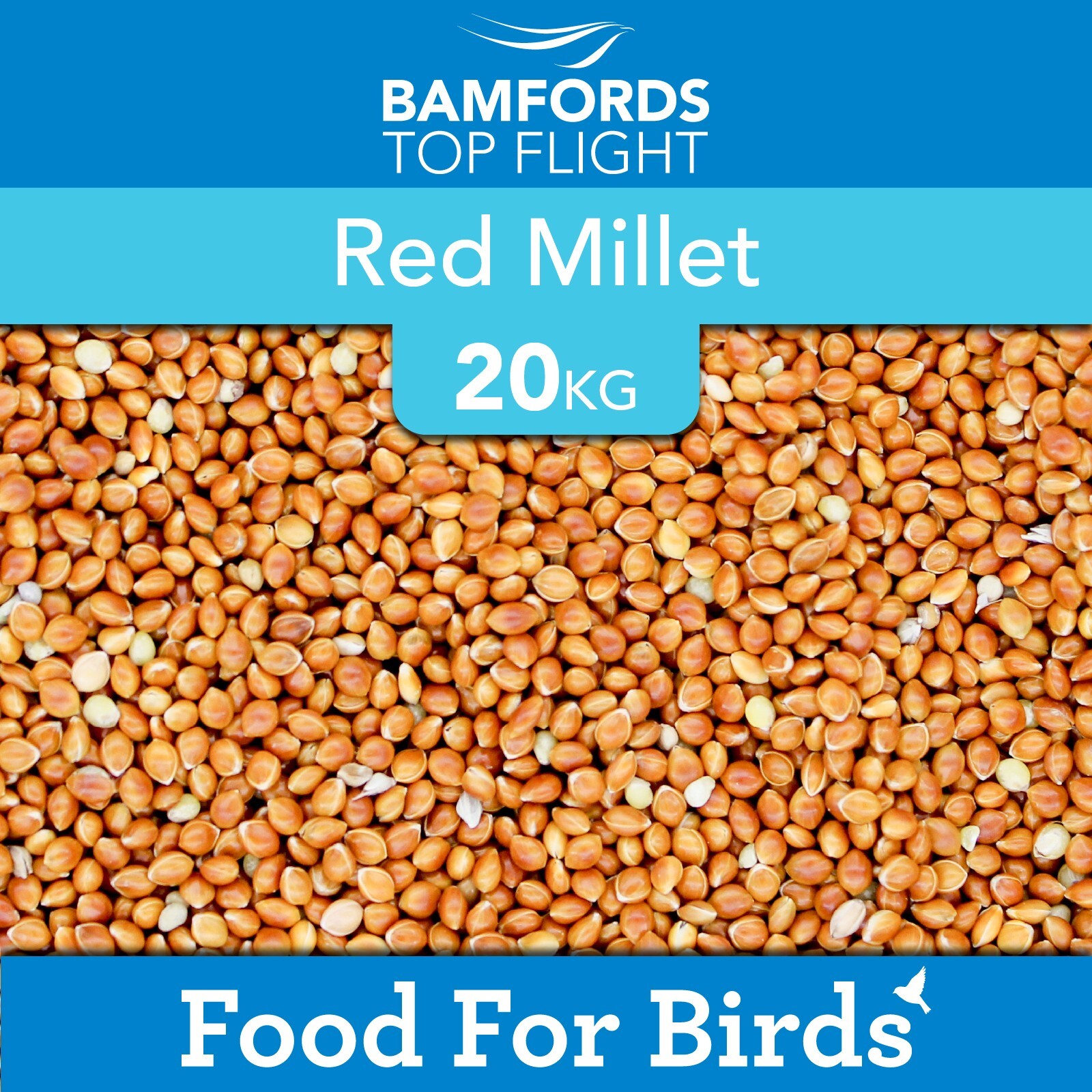 Red Millet 20kg Bird Seed Feed Wild Bird Parrot Finch Aviary Feed Food