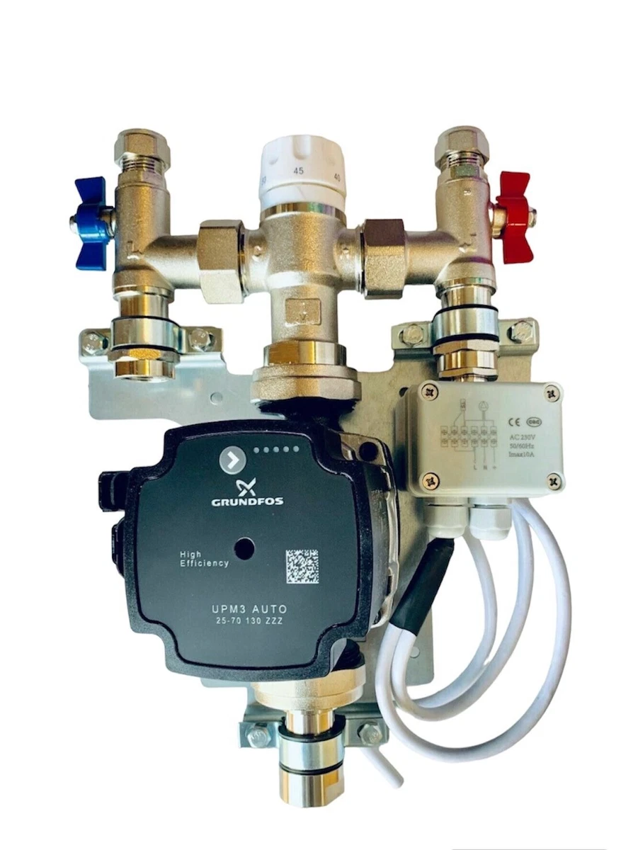 Underfloor Heating Grundfos Single Zone/Room Manifold Pump Mixing Blending  Valve | eBay