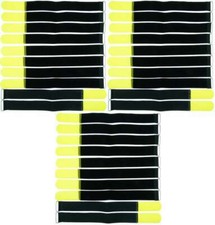 30 x Hook and Loop Cable Ties 40cm x 40mm Yellow Hook and Loop Tapes Cable Hook and Loop Metal Eyelet
