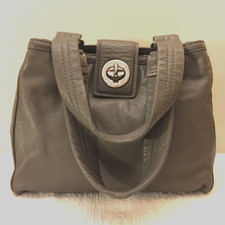 "Marc by Marc Jacobs" shoulder hobo gray gen. leather purse designer hardware