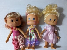 3 RARE Vintage 1976 Greenbrier International Collectible 5” Tall Dolls VG, clean