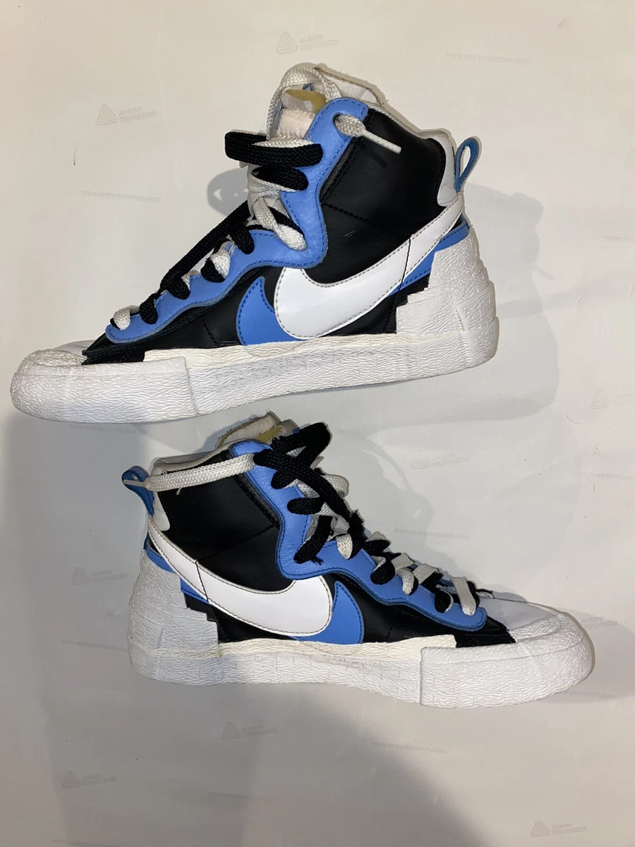 Nike Blazer Mid sacai White Black Legend Blue Pre Owned size 7 eBay