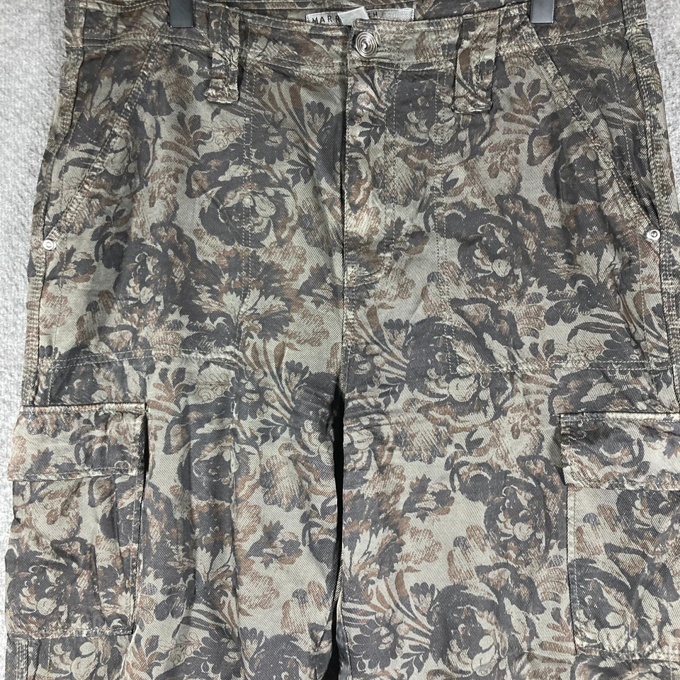 Pantalones cargo holgados Y2K Marrakech para mujer 29 florales negros grises pierna ancha Foto 2 de 4