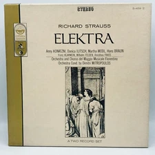 Strauss: Elektra, 2 LP Set, S-459/2, Everest, Anny Konatzni, Danica Llitsch