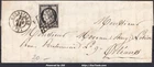 FRANCE CERES 20c No. 3 ON GRID LETTER + CAD TYPE 15 VERSAILLES FROM 22/06/1850