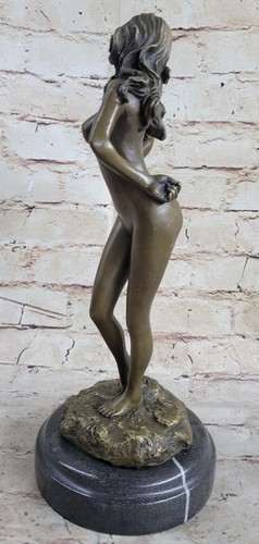 Art Decor Nude Sexy Woman Model Naked Bronze Sculpture Hot Cast Figurine PREISS - Picture 4 of 10