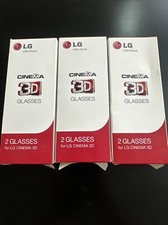 LG AG-F310 Cinema Movie 3D Glasses 6 Pack LOT OF 6 BRAND NEW IN BOX