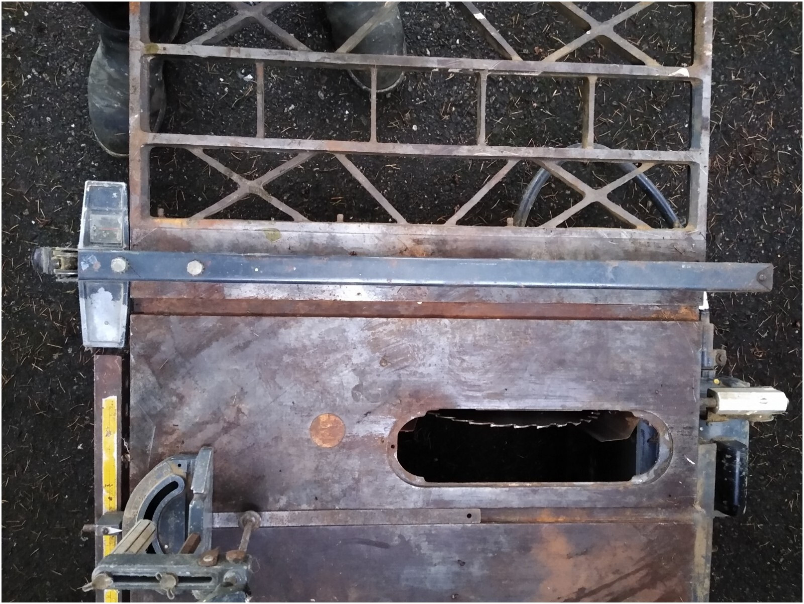 Old Vintage Sears Craftsman 10 Inch 15 Amp Cast Iron Jobsite Table Saw