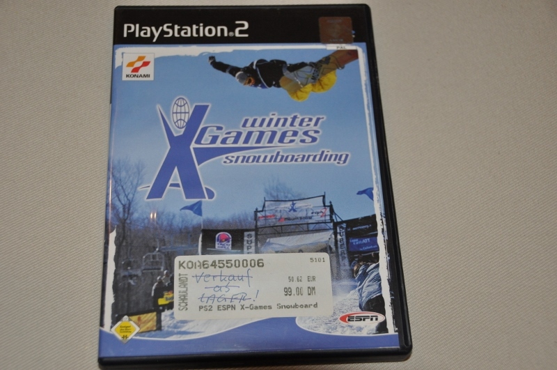 Jeu Winter Games Snowboarding PS2 - Version Allemande Complète (Konami) - Bon état