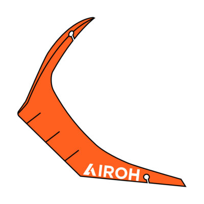 Airoh GP 550 S Rush Orange Helmet Rear Spoiler Size L