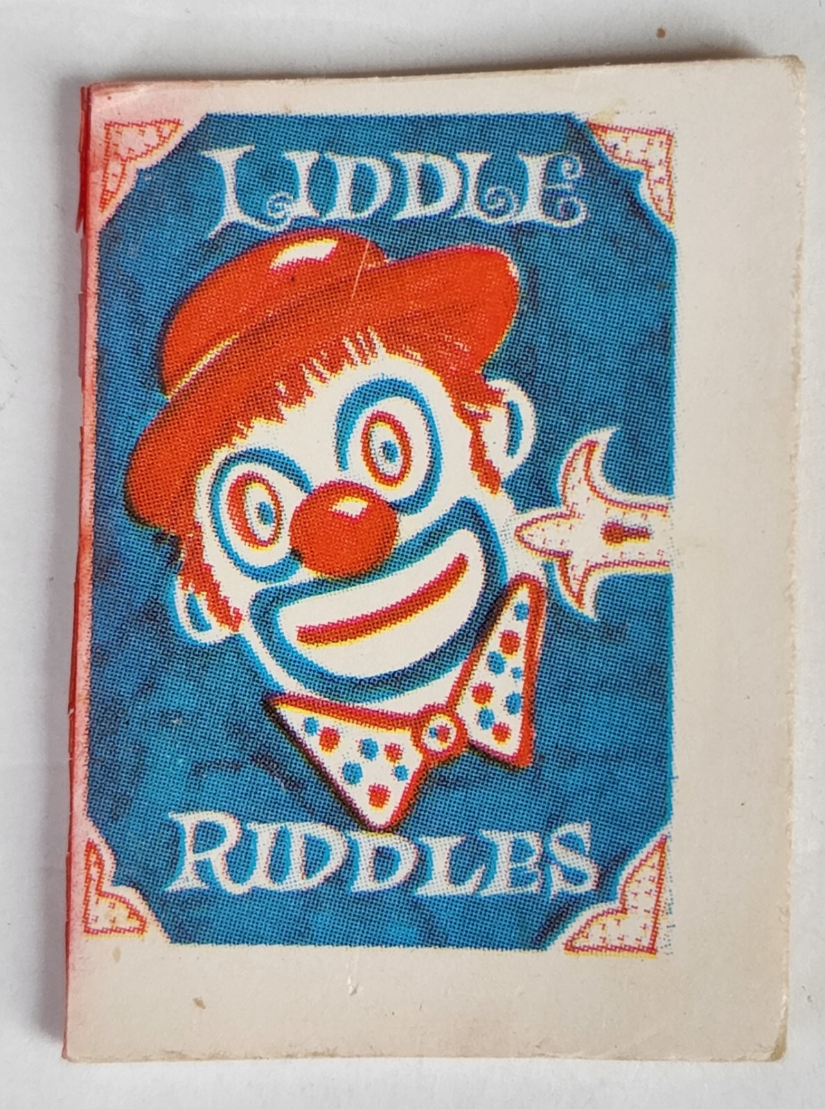 1976 Vintage Premium Cracker Jack Prize Liddle Riddles with Clown Toy ...