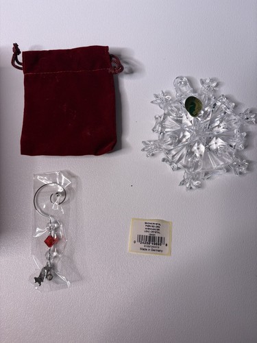 Waterford Snowflake 2011 Ornament Boxed w/tag and Hanger 4"L Snowcrystal - 第 3/7 張圖片