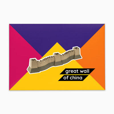 Great Wall Of China 3D Model Kit - DIY Pour Painting Craft