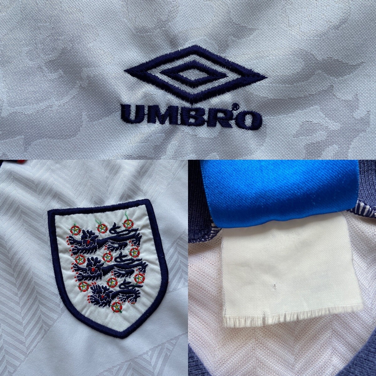 ENGLAND 1994 1995 HOME FOOTBALL SHIRT SOCCER JERSEY UMBRO sz