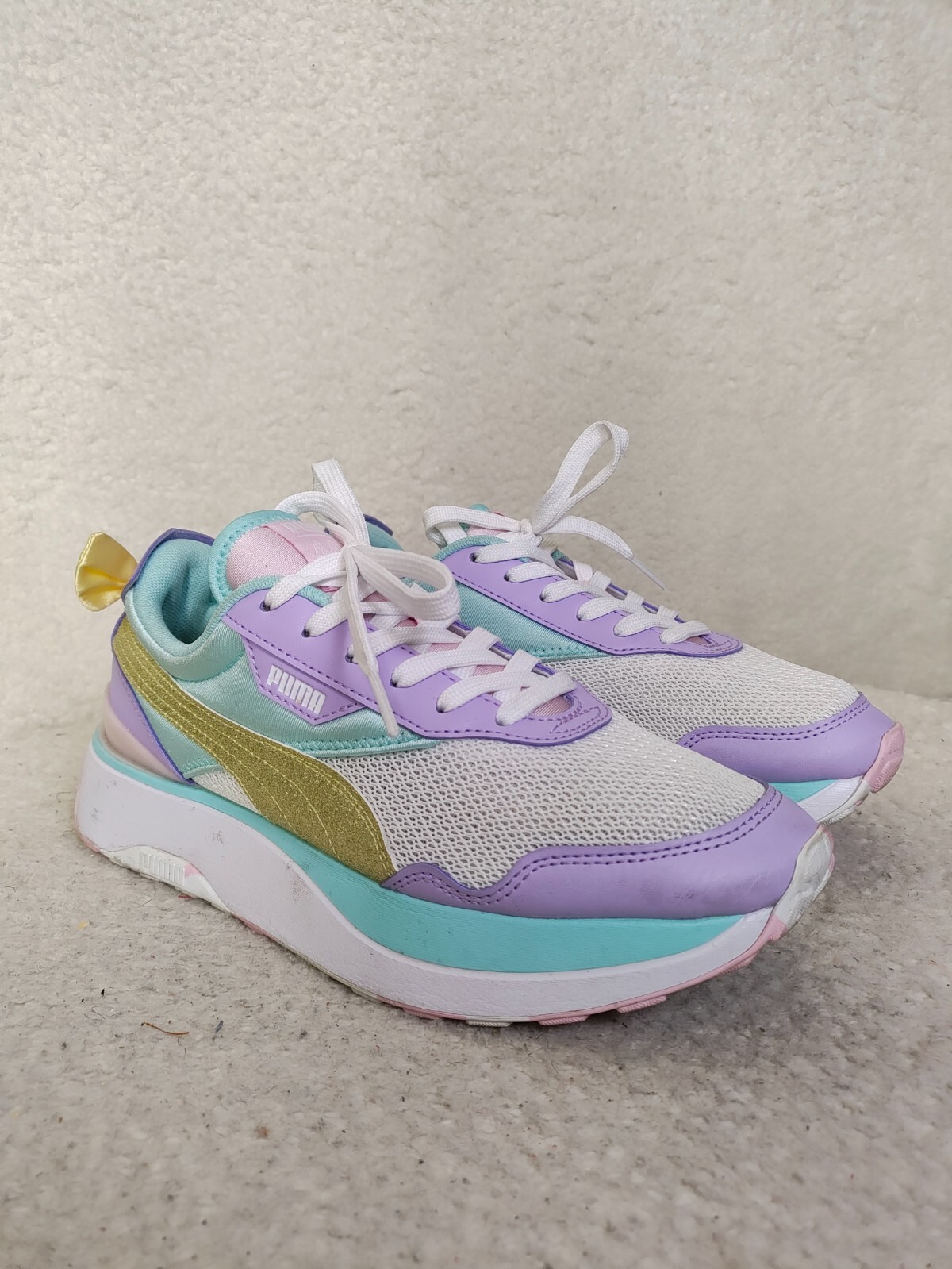 SAOLA Scarpe da ginnastica Puma LOL Suprise Cruise ragazzo 6 5 viola stringate corsa atletica