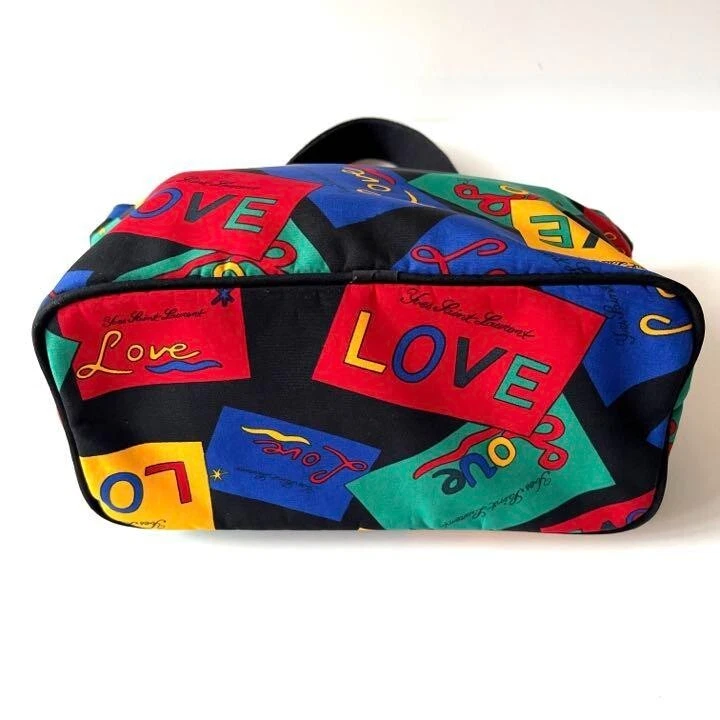 Yves Saint Laurent Vintage Love 80s Hand Bag Tote Bag Women Used from Japan