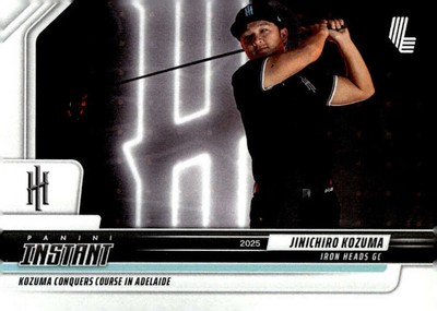 JINICHIRO KOZUMA 2025 Panini Instant LIV #42 Iron Heads GC PR:61 Golf ID:139205