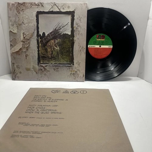 Led Zeppelin "IV Zoso"  LP Vinyl 1971 Atlantic 7208  Pecko Duck Porky  EX / EX