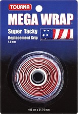 Tourna Mega Wrap Super Tacky Replacement Grip 1.5 mm, 103 cm x 31.75 mm - USA