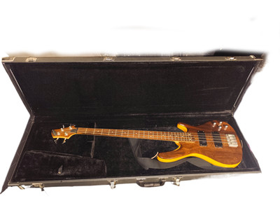 Weller 4-Saiter E-Bass + Thon Koffer Komplett-Set  Edles Bubinga-Design mit Bind
