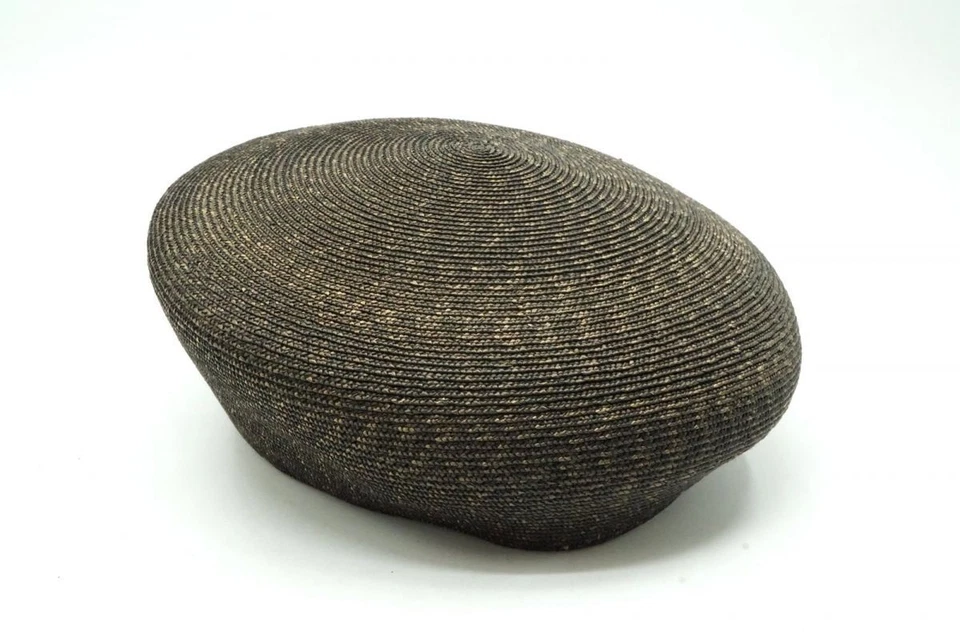 Vivienne Westwood Chapeau Béret Tressé Motif Paisley Marron 6880k Taille Unique - Photo 1/4