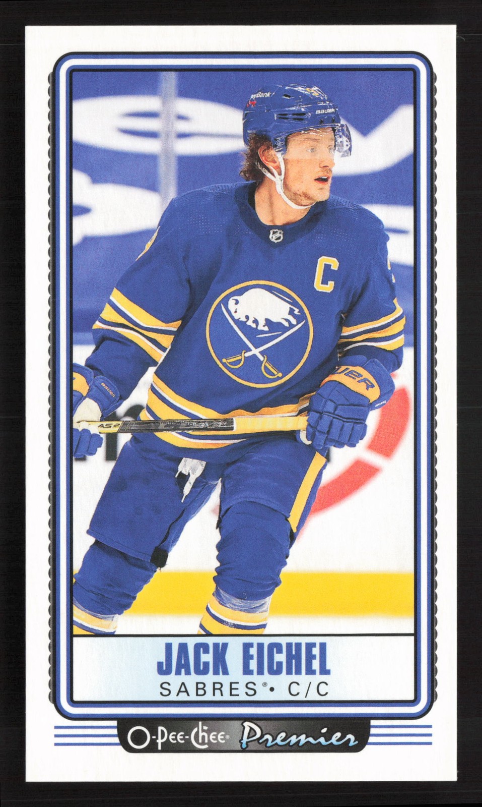 2021-22 O-Pee-Chee #P-29 Jack Eichel Pee-Chee - O-Pee-Chee Premier Tallboys