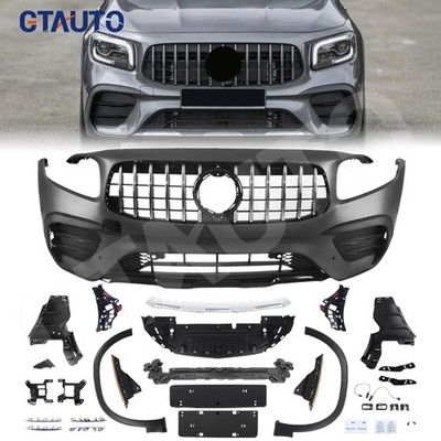 For 2020-2023 Mercedes-Benz X247 to GLB35 Style Front Bumper Cover Grille Kit