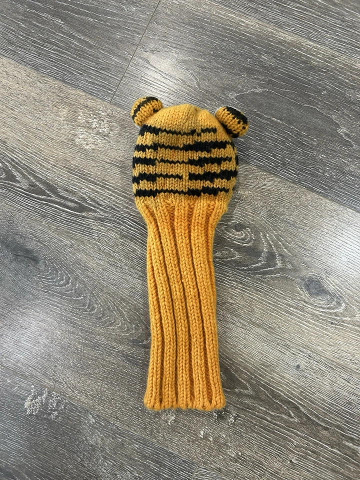 Sunfish Tiger Driver Headcover Discontinued Golf  Knit Wool - Image 2 of 3
