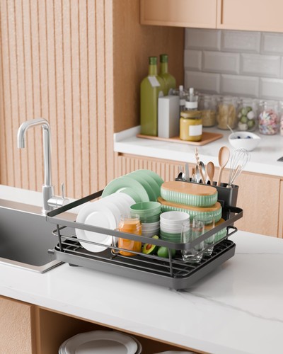 Dish Drying Rack for Kitchen Counter, Stainless Steel Sink Organization and S... - Picture 3 of 9