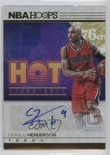 2016-17 Panini NBA Hoops Hot Signatures Gerald Henderson #39 Auto 0hx