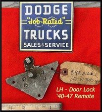 Nos 1940-1947 Dodge Truck Lh Door Lock Remote Pickup Panel 1941-1946