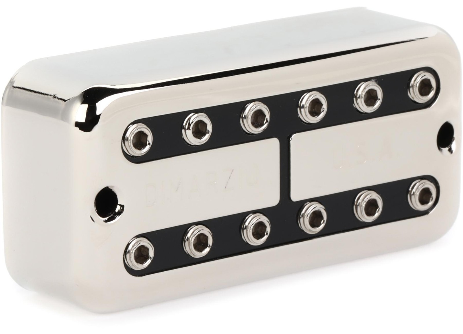 Звукосниматель DiMarzio Super DistorTron с F-образным расположением хамбакеров - Никелевая крышка с черным покрытием