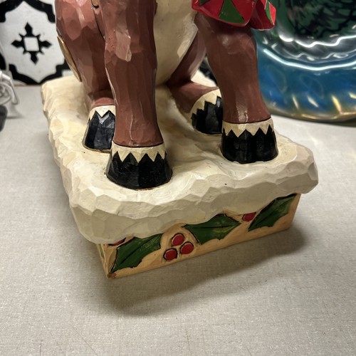 Jim Shore Enesco Giant Sitting Rudolph Lite Up Nose Works Rare 16"x12"x7" 🦌🎄 - Bild 9 von 16