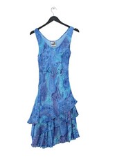 Phool A-Line Midi Dress UK10 in Blue