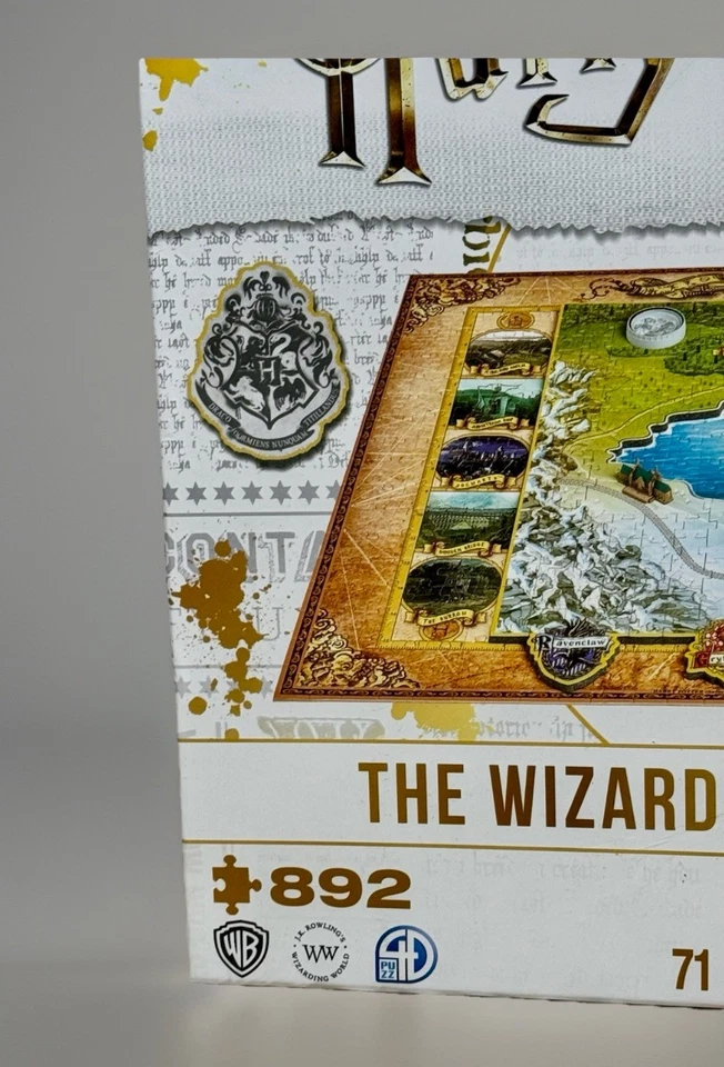 4D Harry Potter Hogwarts Hogsmeade 3D Puzzle 892 Pieces NEW Wizarding World - Image 4 of 4