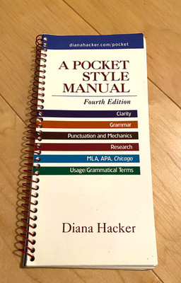 A Pocket Style Manual - Spiral-bound By Hacker, Diana Grammer MLA APA Chicago