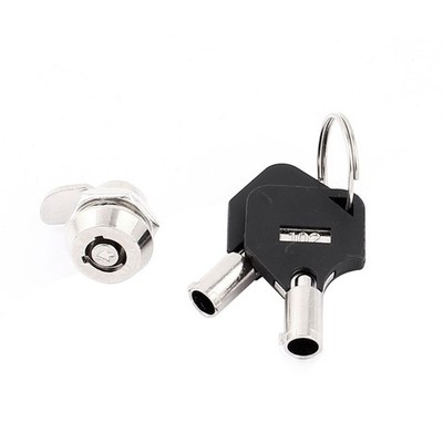 sourcing map Schrank Schublade Mailbox 11,5 mm Vierteldrehung Cam Lock + Schl...