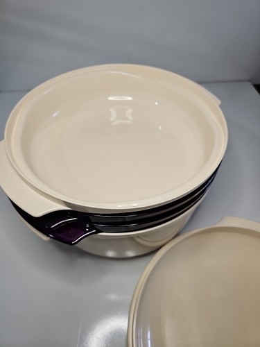 Tupperware TupperWave Pila Cocina Microondas Set 6 Piezas Mezcla Combinada Púrpura Bronceado - Imagen 6 de 11